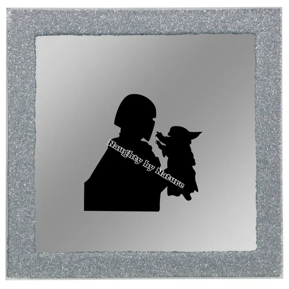 Silver and Black Wall Decor by